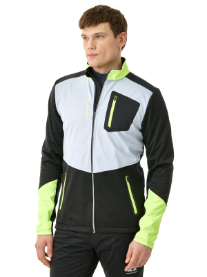 Куртка мужская Fischer Softshell Warm Black/Grey