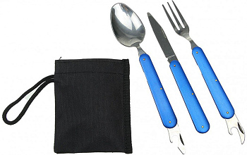 Набор столовых приборов Traveler K8003 (Голубой)