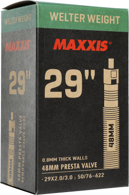 Камера Maxxis Welter Weight 29х2.0/3.0 LFVSEP вело ниппель  Камера Maxxis Welter Weight 29х2.0/3.0 LFVSEP вело ниппель