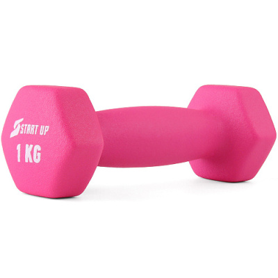 Гантель неопреновая Start Up HY-D-021 1 кг (Розовый)