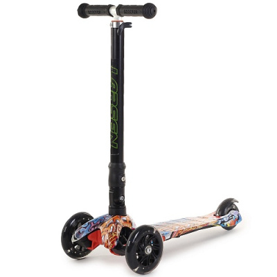 Самокат трехколесный Larsen Wave Graffiti Самокат трехколесный Larsen Wave Graffiti