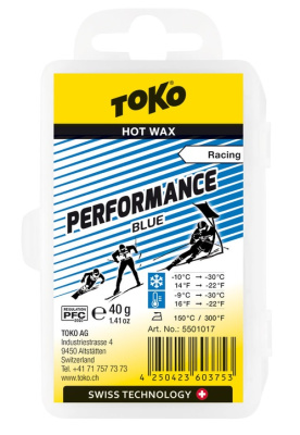 Низкофтористый парафин Toko Performance blue