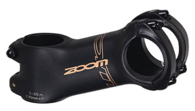 Вынос руля Zoom 1-1/8",  L-60мм, +17°, под руль Ø31.8, черный