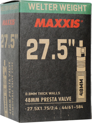Камера Maxxis Welter Weight 27.5х1.75/2.40 LFVSEP48 вело ниппель Камера Maxxis Welter Weight 27.5х1.75/2.40 LFVSEP48 вело ниппель