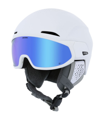 Шлем Alpina Alto Q-Lite White Matt (Blue Revo) Шлем Alpina Alto Q-Lite White Matt (Blue Revo)