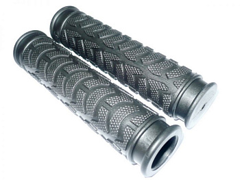 Грипсы VLX 125мм, закрытые, ёлочкой (Чёрный) Грипсы VLX 125мм, закрытые, ёлочкой (Чёрный)