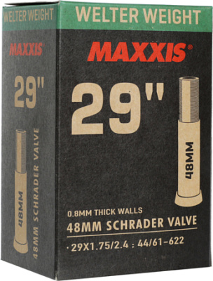 Камера Maxxis Welter Weight 29х1.75/2.40 LSV авто ниппель 48 Камера Maxxis Welter Weight 29х1.75/2.40 LSV авто ниппель 48