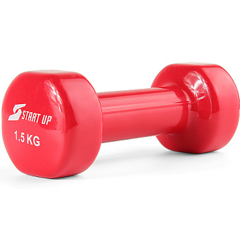 Гантель виниловая Start Up HD1200 1,5 кг (Красный)