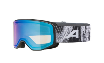 Очки Alpina Venet Black-Glacier Matt/Q-Lite Blue Mirror S1