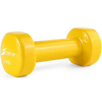 Гантель виниловая Start Up HD1200 2 кг (Жёлтый)
