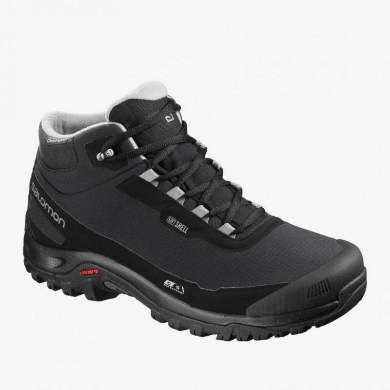 Ботинки SALOMON SHELTER CS WP Black/Bk/Frost Gra