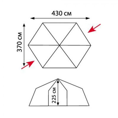 Шатёр Tramp Lite Mosquito оранжевый