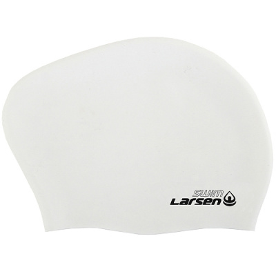 Шапочка плавательная Larsen LC-SC804 (для длинных волос) (Белый)